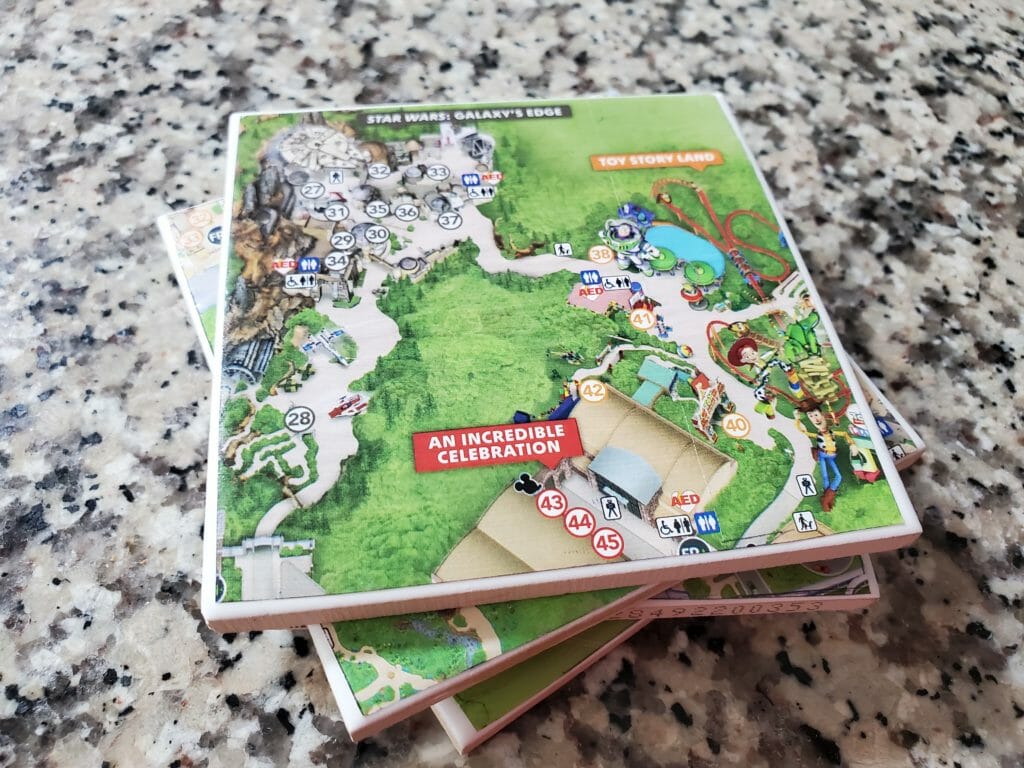Details about   Disney Parks WDW Riviera Resort Mickey & Minnie Set of 6 Ceramic Tile Coasters 