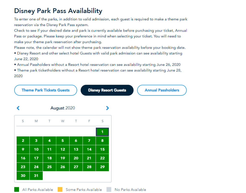 Park Pass Availability