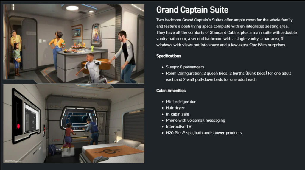 Galactic Starcruiser - Grand Captain Suite