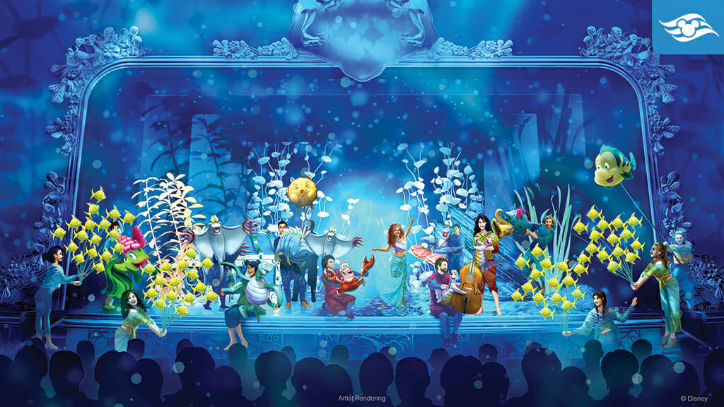 Disney Wish Little Mermaid Stage show