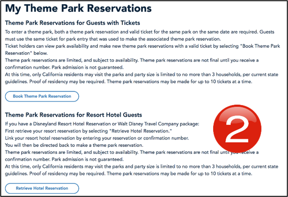 My Theme Park Reservations