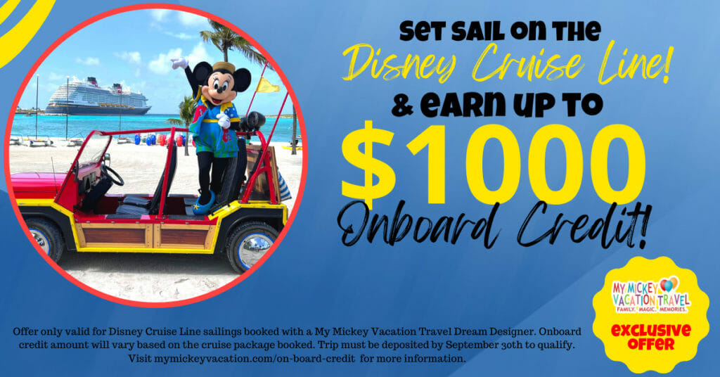 disney cruise onboard credit Offer